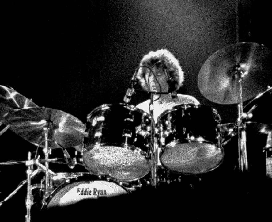 Pick Withers en concert avec Dire Straits, Hambourg, en 1978